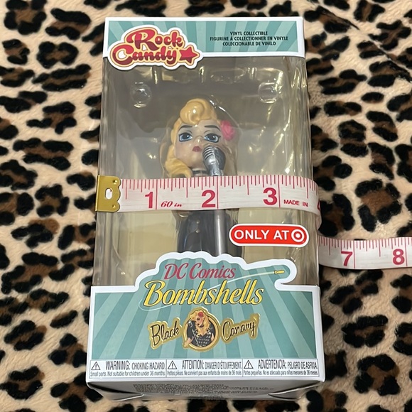 FUNKO Rock Candy DC Comics Bombshells Black Canary Doll 🌹Rockabilly Pin-up Rose - Picture 6 of 15